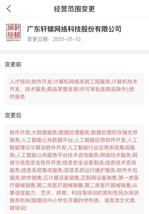 軒轅網絡拓展業務版圖，新增人工智能與網絡安全軟件開發